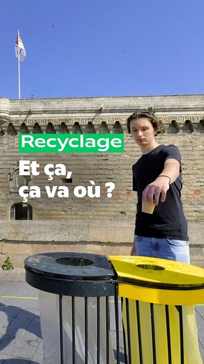 7.5K views · 50 reactions | Et vous, êtes vous aussi bons que nos cobayes en termes de recyclage des déchets ? On l’espère, car désormais de nouveaux modèles de corbeilles ‘biflux’ sont déployés sur l’ensemble de la métropole. | Ville de Nantes | Facebook