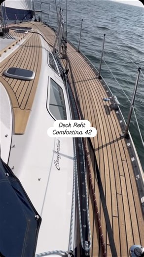 KM Yachtbuilders on Instagram: "A new story is now online from the owner of the recently refitted Comfortina 42. The refit included a complete teak deck refit ✨ A collaborative process where the owner could follow every step, get involved, and enjoy open communication throughout the project. 👉 Read the full story on our website via the link in bio or in our stories. 🔗 kmyachtbuilders.com #kmyachtbuilders #yachtrefit #refit #yacht #deckrepair"