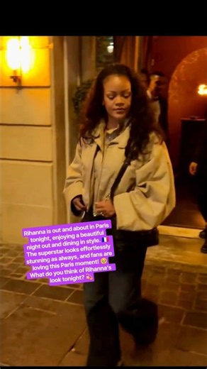 Rihanna’s Paris outfit is iconic 💅✨ #rihanna #fashion #parisfashionweek