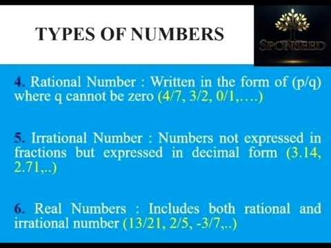 “Number System Explained Simply | Real, Rational, Irrational & More 🔢 | Number Series Basics”