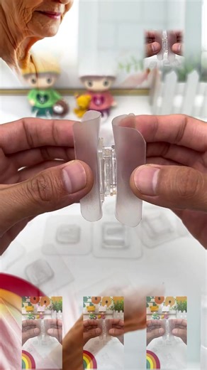 Hook and loop adhesive strips—no drilling required. Easy to install, they let you hang'all kinds of small items' on walls. Portable and a must-have for every household.#homegoods #diyhacks #home #wall #fyp