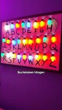 DIY Stranger Things Lichterkette 💡#strangerthings #netflix #diy