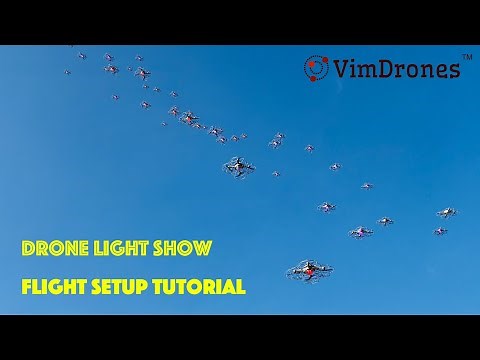 How to Setup Drone Light Show System | Vimdrones Drone light show Flight Setup Tutorial