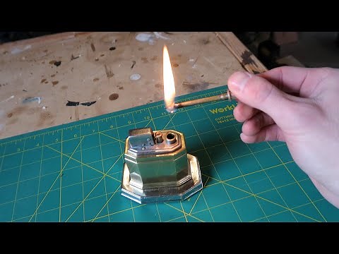 1930s Ronson "Touch Tip" lighter - how it works