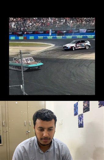 Boat vs car racing