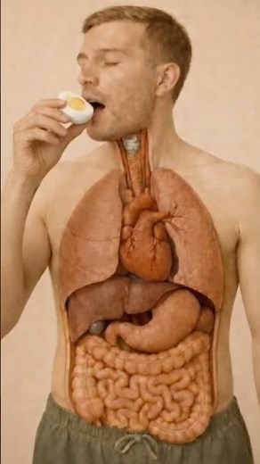 What Really happens inside your body when you eat boiled egg #digestivehealth