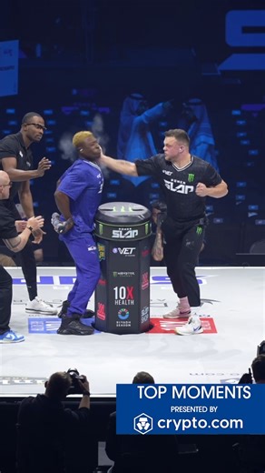 1.4M views · 5.4K reactions | Merlis got it done in his return at #PowerSlap17  • Sign up for a Crypto.com App account using code “POWER” • Complete a purchase of Cryptocurrency of at least $50 in a single transaction • Reward: $15 worth of CRO [ B2YB Crypto.com ] | Power Slap | Facebook