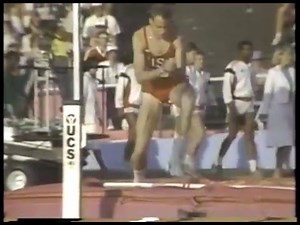 Olympics - 1984 Los Angeles - Track & Field - Mens High Jump Finals - Doug Nordquist & Dwight Stones
