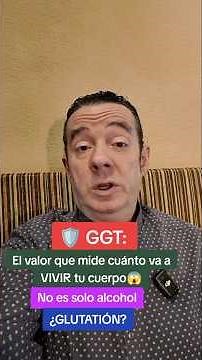 🛡️GGT: The value that measures how long you'll LIVE❤️It's not just alcohol🤔GLUTATHIONE? #Carnival...