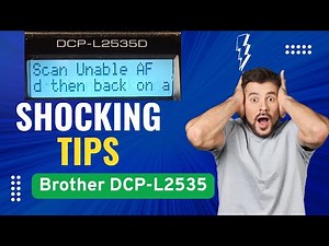 Scan Unable AF" error on Brother DCP-L2535D 100% Fix ||How do I clear the message 'Scan Unable AF'