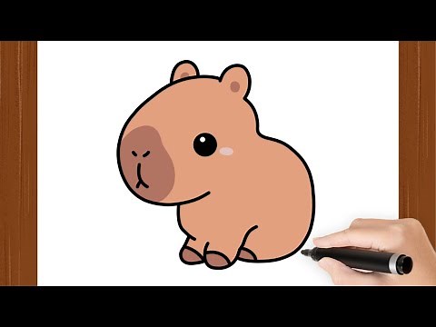 How To Draw CAPYBARA KAWAII I Easy