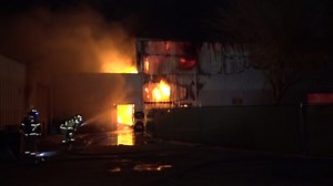 Car dealership fire causes transformer explosion in Kingwood