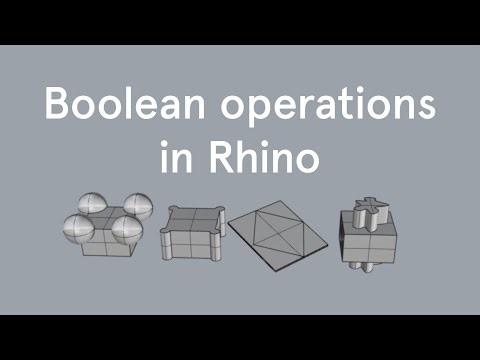 Tutorial – Boolean operations in Rhino