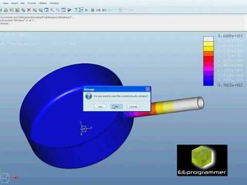 Pro/ENGINEER (Pro/E) Mechanica tutorial - Thermal stress analysis