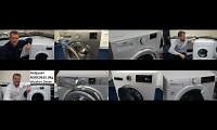 Mix of 8 videos from youtube : Washing machines Demonstration Videos from Lords Electrical.