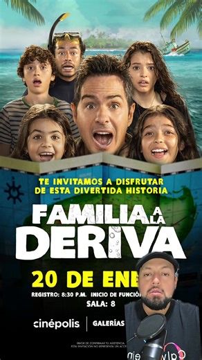 Nos lanzamos al cine a ver #FamiliaALaDeriva, la nueva cinta mexicana de comedia, protagonizada por #MauricioOchmann. Aquí te dejamos nuestra reseña. 'Familia a la deriva' ya está en cines de México. Muchas gracias a Star Distribution y a Cinépolis por la invitación a la función de prensa. | La Chismería