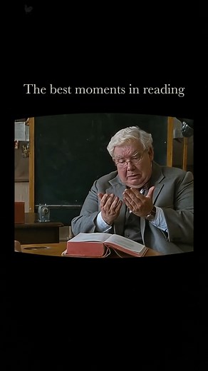 Daily Movie Inspiration on Instagram: "The History Boys captures a beautiful truth about reading. It's the moment when a thought or feeling you'd always considered unique to you is suddenly on the page, set down by a stranger. It's a profound feeling of being seen, of not being so alone. Hector's beautiful words about a hand reaching out to take yours remind us of the timeless connections forged through art. Thank you, Richard Griffiths, for bringing this moment to life. Rest in peace. 🎬 The Hi