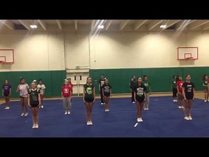 Youth cheer camp halftime dance