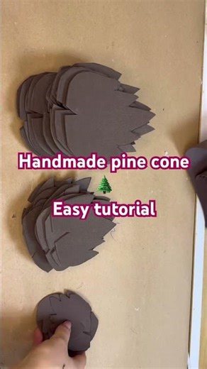 Handmade pine cone 🌲Easy tutorial #diy #pinecone #tutorial