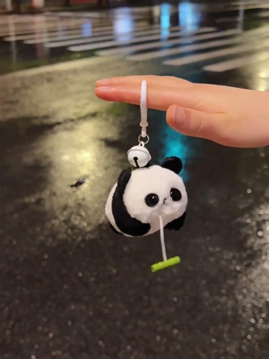 Good friend, please send me a tail-wagging panda. Thanks～ #doll #love_it #keychain