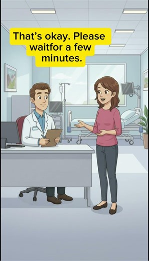 English Conversation at the hospital 🏥💬 #englishconversation #learnenglish