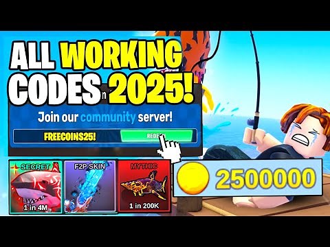 *NEW* ALL WORKING CODES FOR FISH IT IN 2025! ROBLOX FISH IT CODES