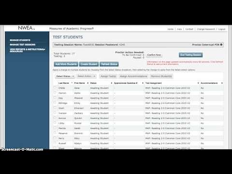 NWEA Logging In and Starting a Test