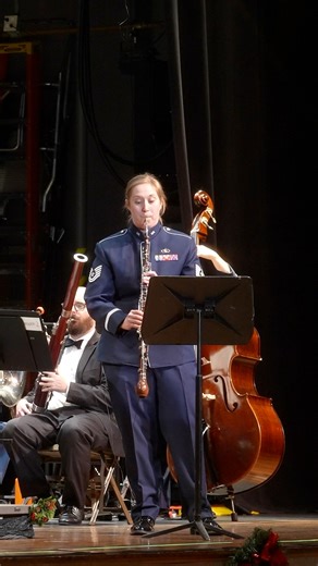 USAF Band of the Golden West on Instagram: "TSgt Salmons & SrA Yanez had us all dreaming of a “White Christmas” with this stunning duet ❄️🎄🎶 #bandgoldenwest #homefortheholidays #christmasconcert #celebratetheseason #concertband #concerts #christmasmusic #holidaymusic #trumpet #trombone #basstrombone #tuba #euphonium #frenchhorn #saxophone #clarinet #flute #oboe #englishhorn #bassoon #drums #piano #guitar #bass #percussion #voice"