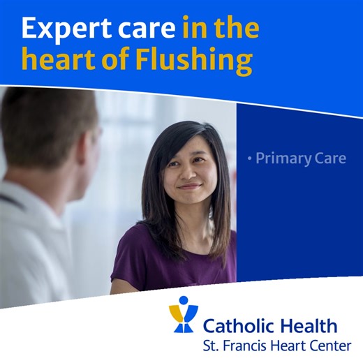 Hello, Flushing! 👋 Catholic Health Ambulatory Care at Flushing places all the care you need under one roof—from primary care to the expert cardiovascular care of St. Francis Heart Center. Our highly recognized physicians are fluent in English, Korean, Greek, Spanish, Mandarin and Cantonese to best fit your health care needs. | Catholic Health