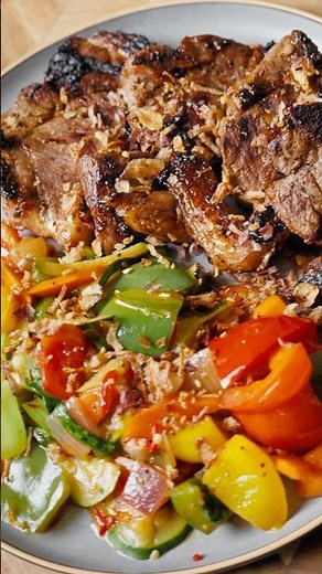 Honey Glazed Lamb Cutlets with Asian Vegetables 🥩🥕 Restaurant Style