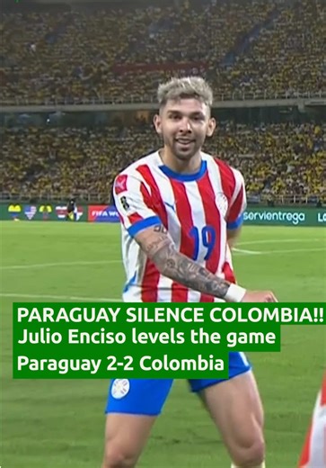 Julio Enciso's Spectacular Goal Levels Paraguay vs Colombia