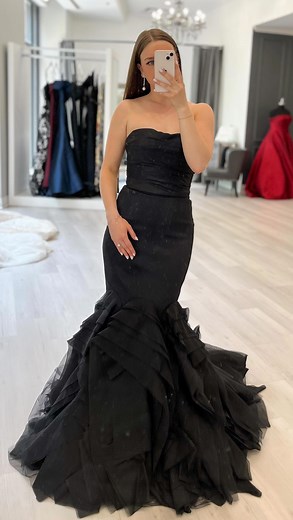 All in favor of a black wedding dress… say Aye! 🖤 Our Chicago Salon has the perfect curated collection of black bridal gowns— we love them all we can’t pick a favorite! Link in bio for appointment requests! | Bella Bianca Bridal Couture
