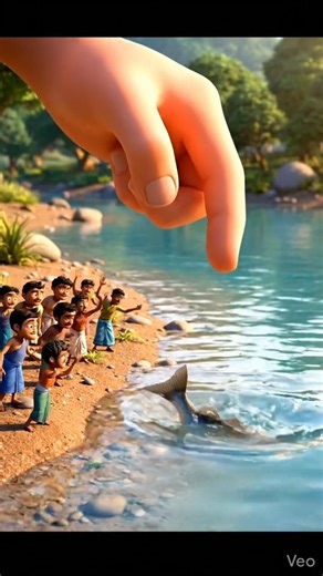 This Giant Hand Changed Everything for the Fish 🐟✨ #rescue #kindness