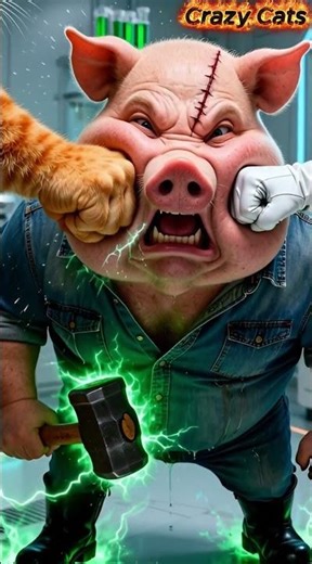 Superhero Cats vs Mutant Lab Villain ⚡🐱