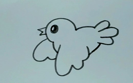 【简笔画】小鸟绘画教程