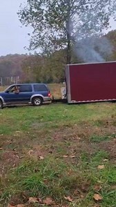 Moving the 32 ft storage trailer with the old Ford explorer #fordexplorer #hotrodford | Eli Miller