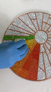 115K views · 1.2K reactions | Foil under transparent resin colors is so sparkly and vibrant! #resinart #artcreation #mixedmediaart | Pour Away Fluid Arts | Facebook