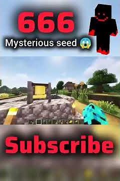 666 mysterious seed 😱 #minecraft #viralvideo #shorts #shortsfeed