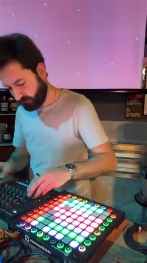Mimbot on Instagram: "A moment from my live lo-fi house performance at @bottegacorcioni. All original material, performed as an @ableton Live set. Controllers: @wearenovation Launchpad Pro & Launch Control XL. Visuals via @critterguitari ETC. #lofi #house #live #synth #newmusic"