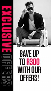 Keeping it cool, casual, and collected with these tailor-made deals 😎​ ​ 💸 Get R100 off when you spend R700 at @relayjeans86​ 💸 Score R50 off when you spend R400 at @exact_clothing ​ 💸 Enjoy R100 off when you spend R500 at @thefixza​ 💸 Get R50 off when you spend R300 at @rfoclothingsa​ ​ 💳 Offers are exclusive to subscribers only!​ 📌 Valid from 15 January – 28 February 2025.​ ✋ Excludes gift cards, cellular, and fragrance.​ ✅ Ts&Cs apply. | Man Magazine SA