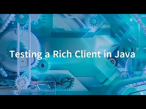 Gold Belt - Testing a Rich Client App in Java
