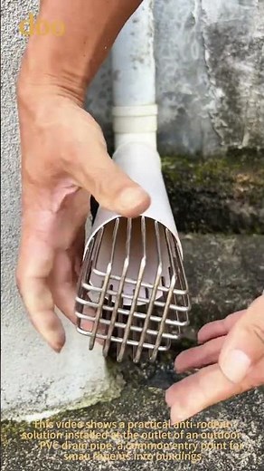 Drain Pipe Rat Guard: Simple Stainless Steel Mesh to Block Rodent Entry