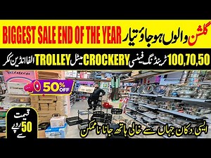 Biggest Crockery Sale End Off The Year Mart Kitchen Gadgets| Household items| Space saving Trollies