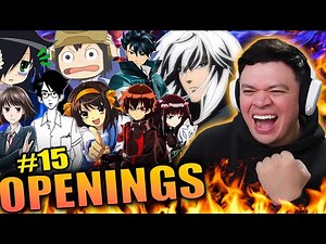 Reacting to ANIME Openings for the FIRST TIME #15