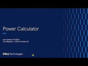 Dell Power Calculator