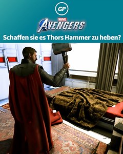 473K views · 225 reactions | Passend zum neuen Thor 4 im Kino schauen wir uns an, was passiert wenn die Avengers versuchen Mjölnir hochzuheben! | GamePro | Facebook