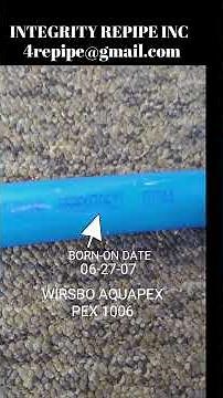WIRSBO AQUAPEX 1006 - 17 Year Damage
