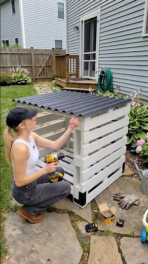 Building a Pallet Dog House from Scratch 🐶