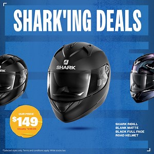 🦈 Shark Helmets🦈 Shop All The latest Shark Helmet deals! - https://bit.ly/Sharkdeals | Moto Outlet