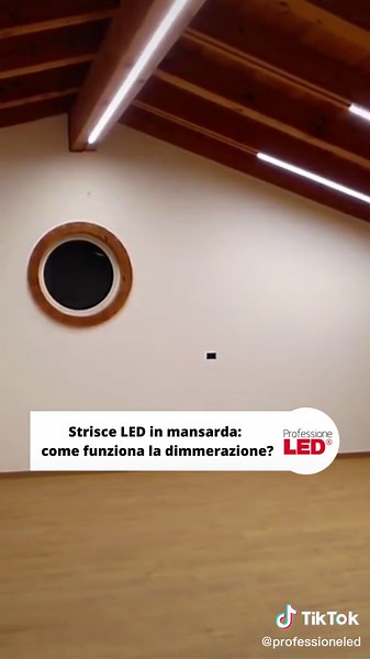 Come funziona la dimmerazione delle strisce LED in mansarda